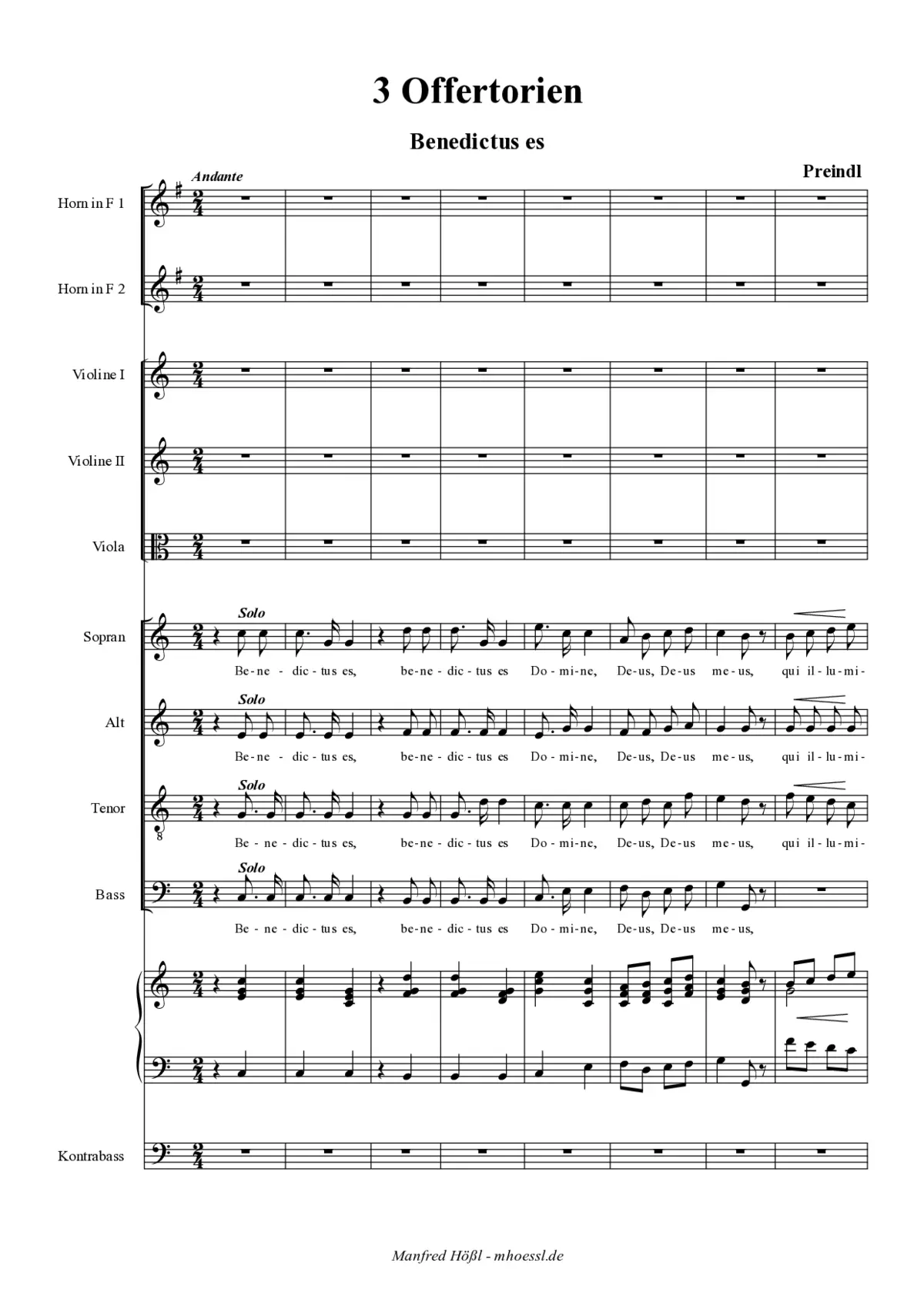 3 Offertorien - Page 1