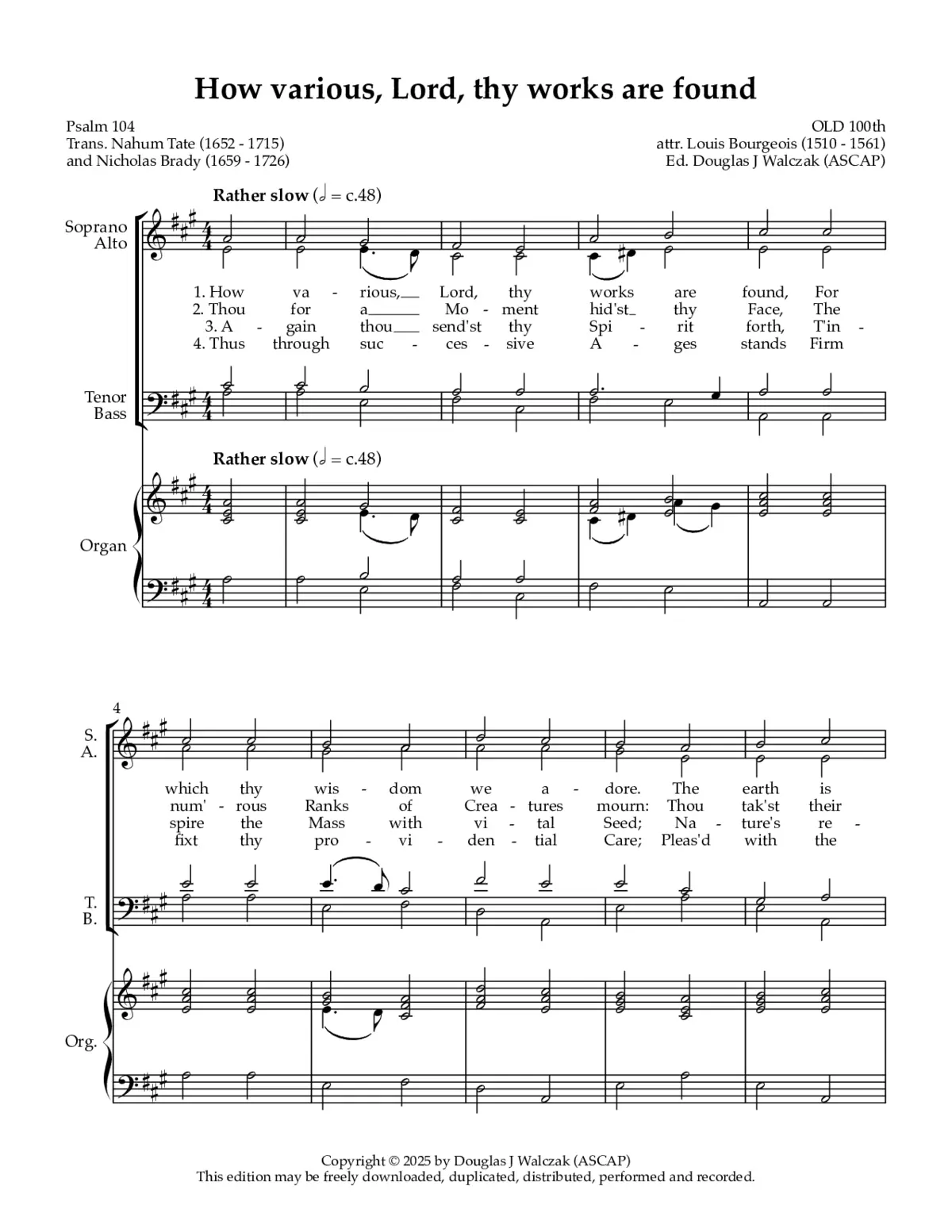 How various, Lord, thy works are found - Page 1