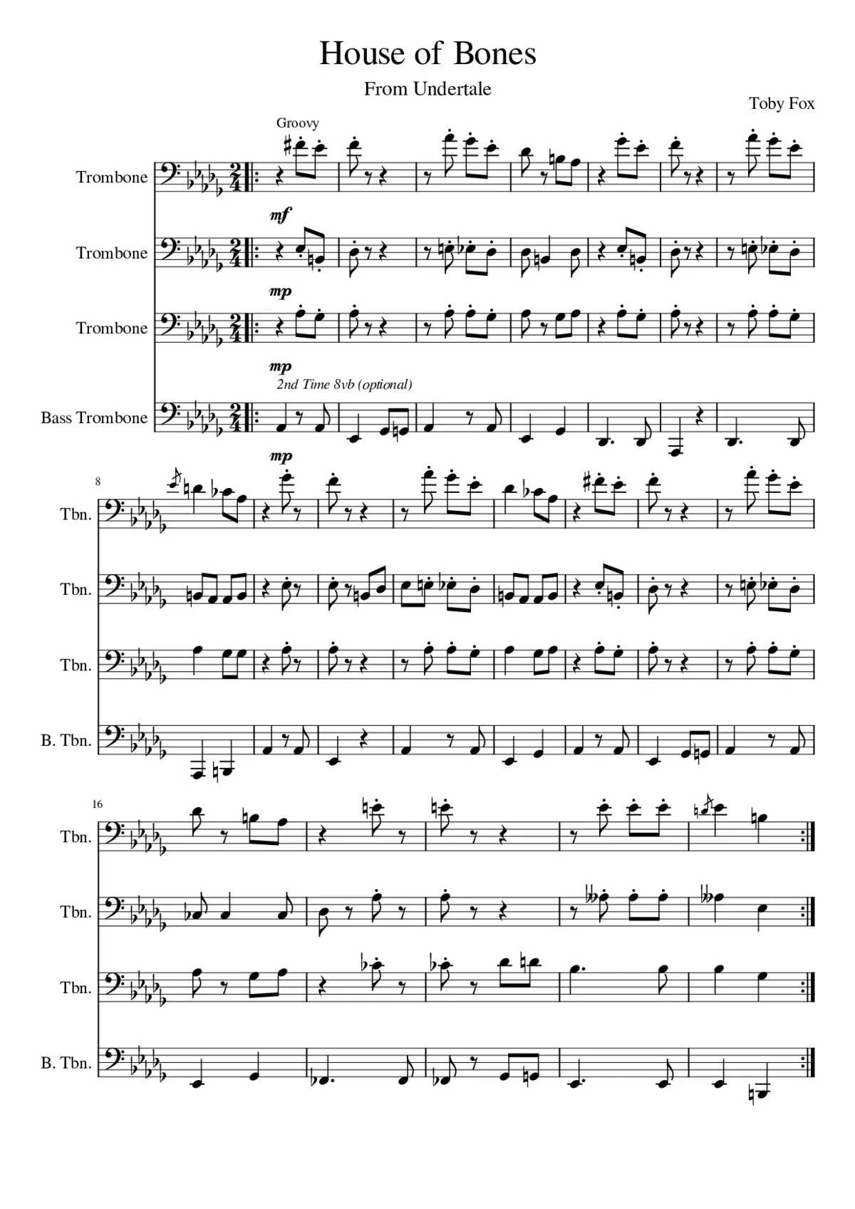 undertale - to the bone - sans and papyrus song - an undertale rap - Page 1