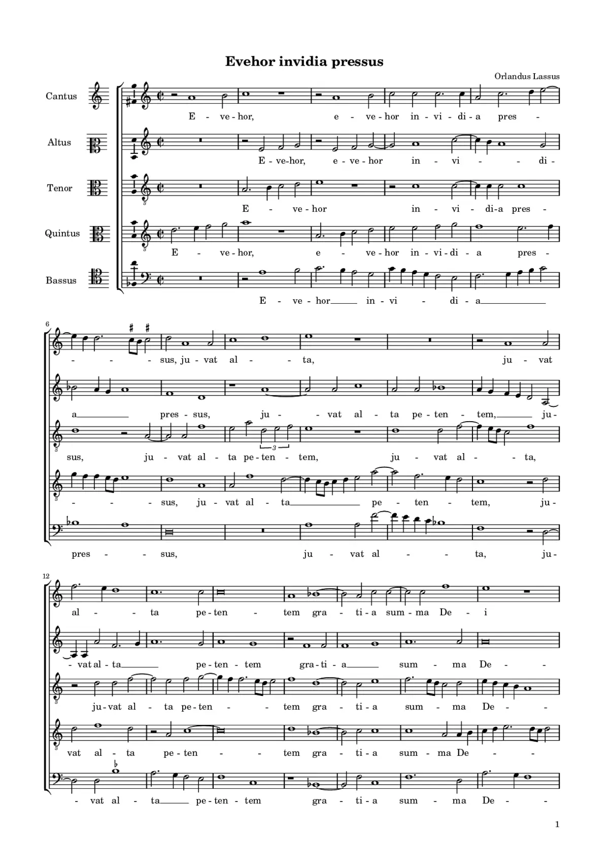 Evehor invidia pressus - Page 1