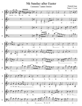 Cantate Domino (Communion)