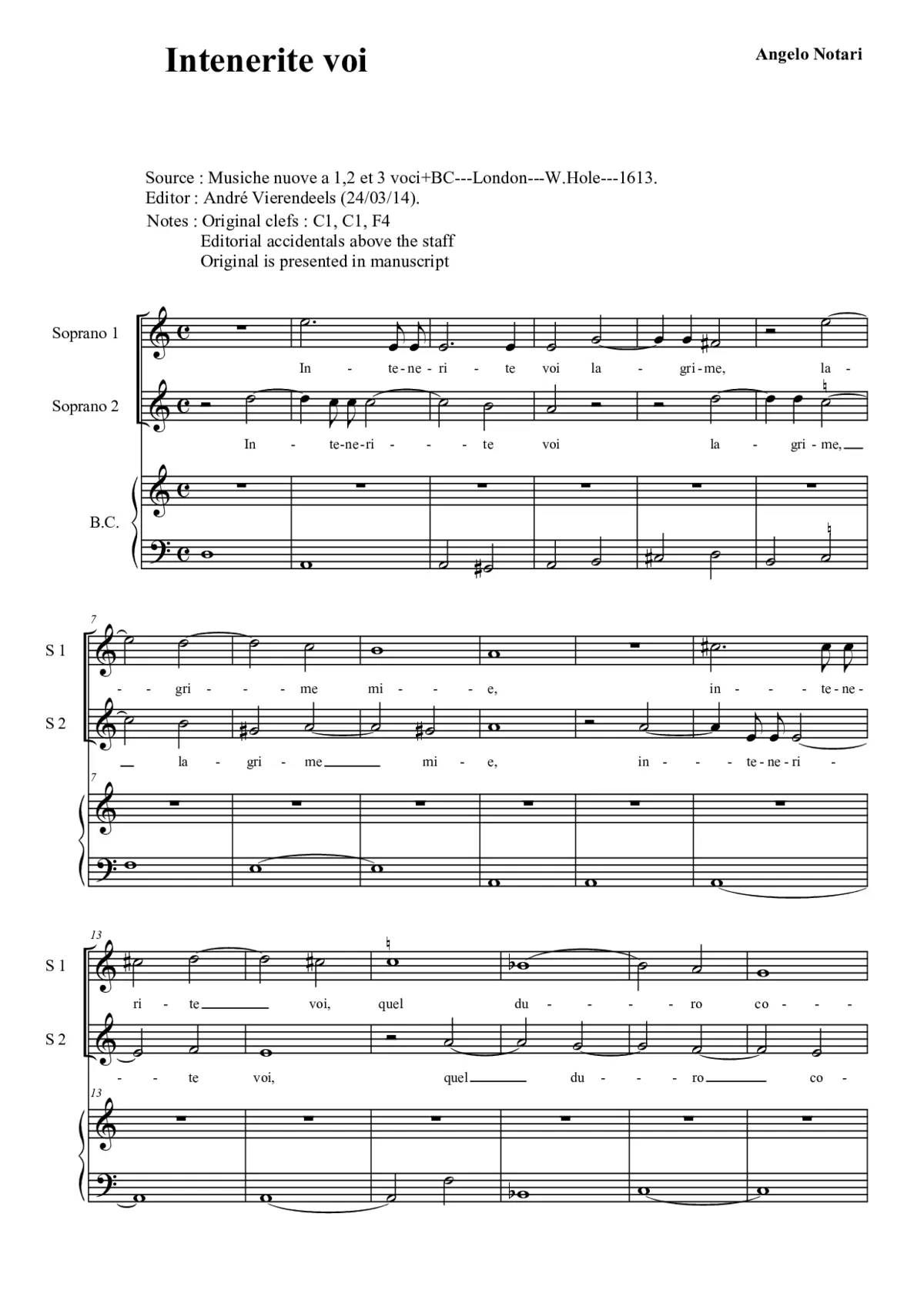 Intenerite voi - Page 1