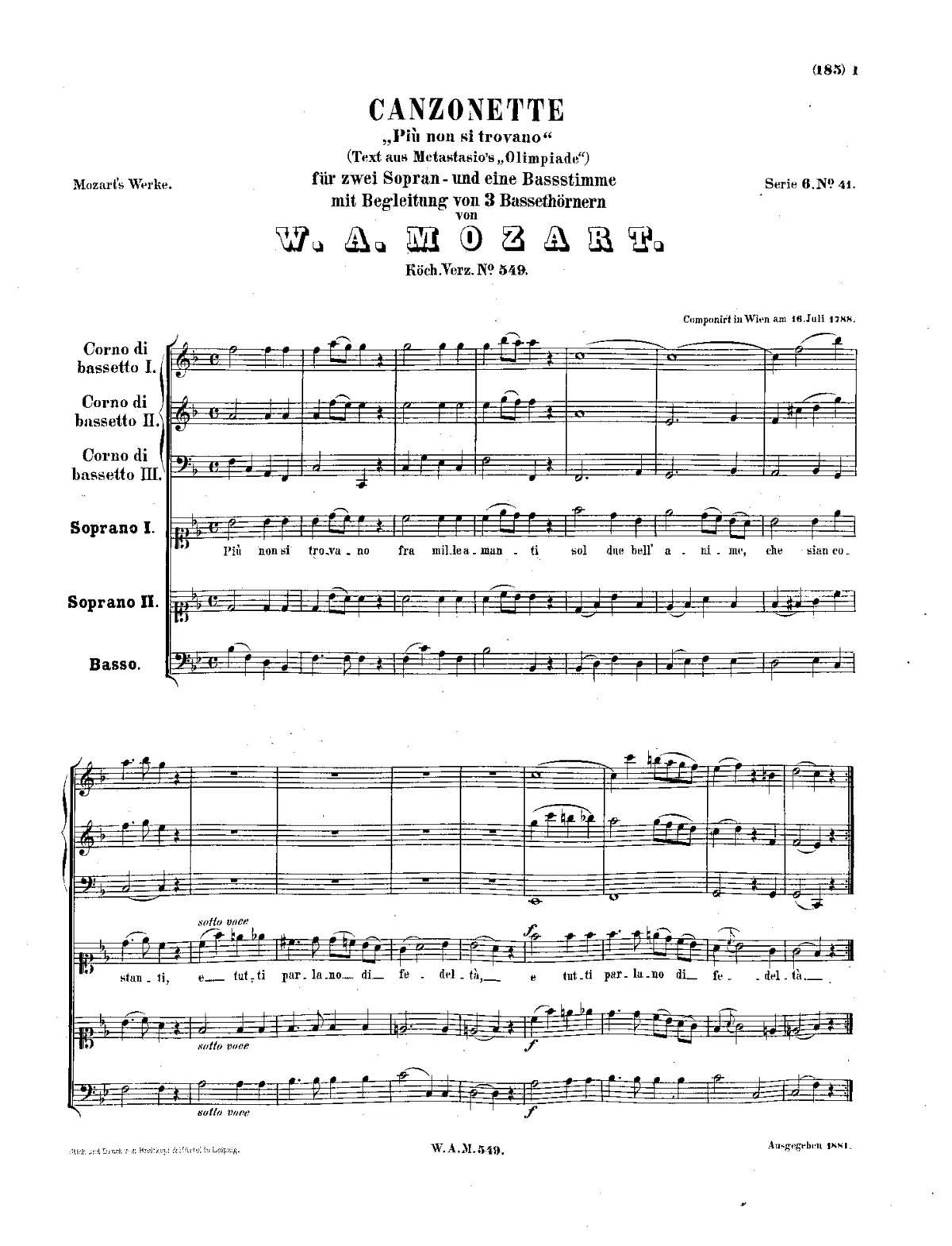 Piu non si trovano - Page 1