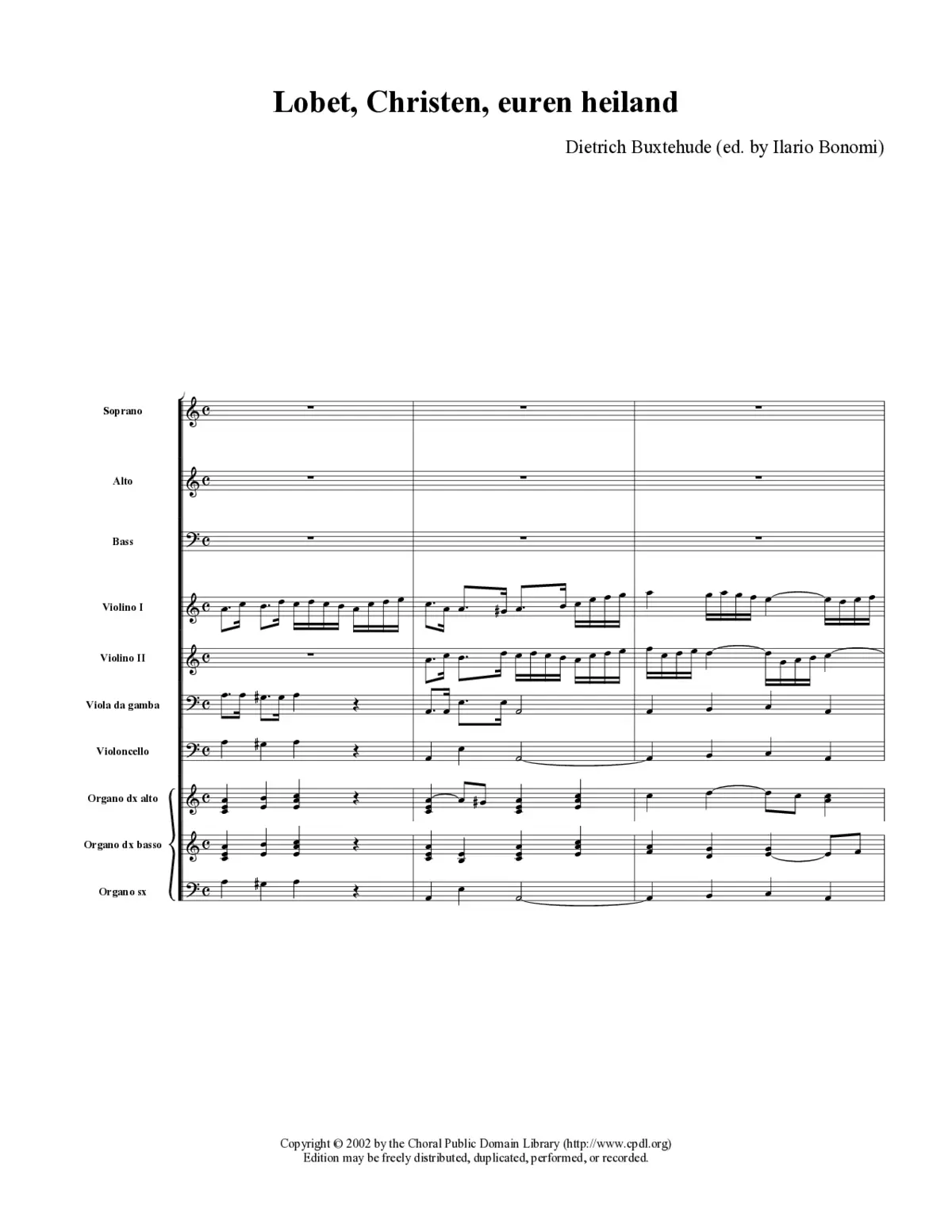 Lobet, Christen, euren Heiland - Page 1