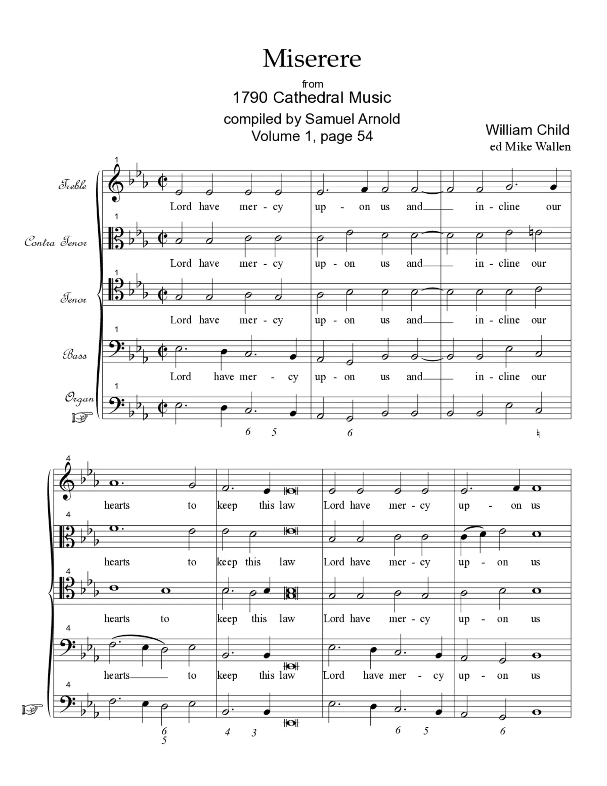 Miserere in E flat major - Page 1
