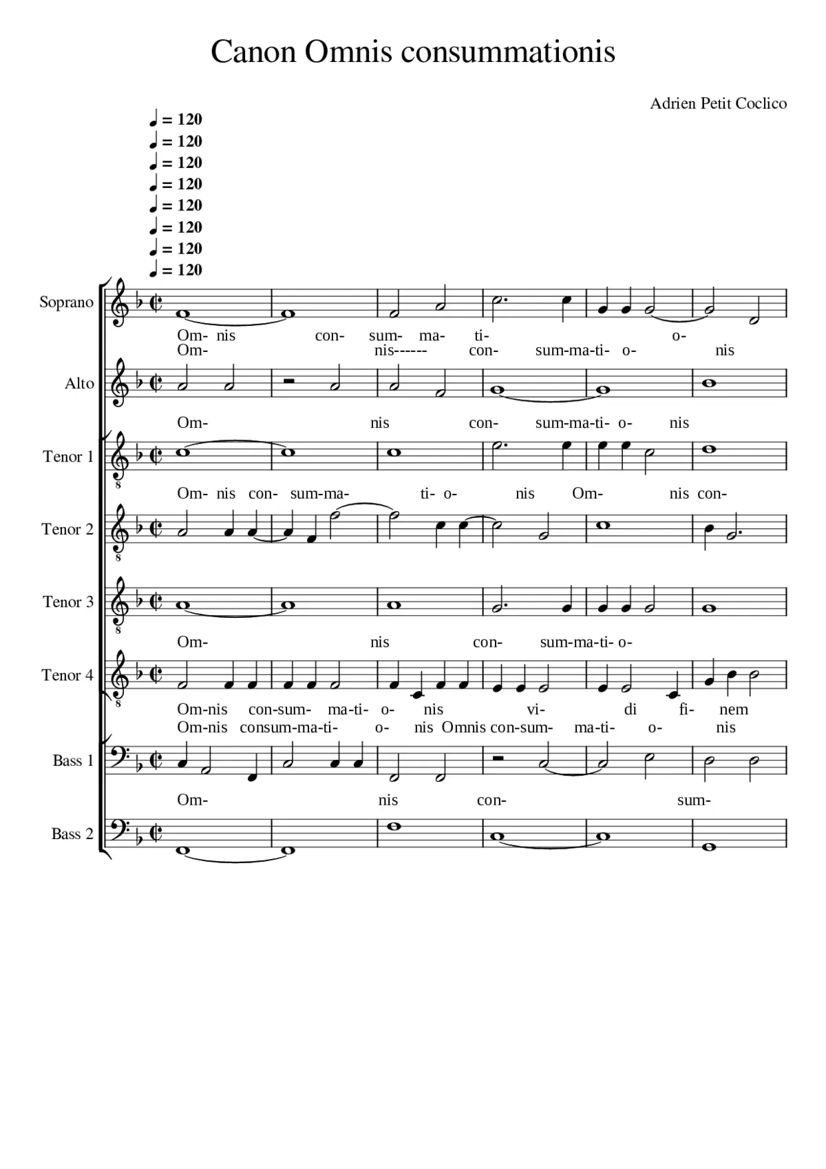 Canon omnis consummationis - Page 1