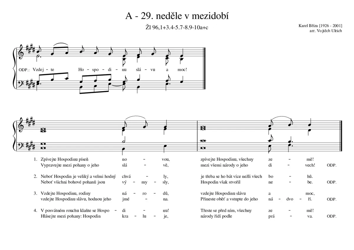 A - 29. neděle v mezidobí - Page 1