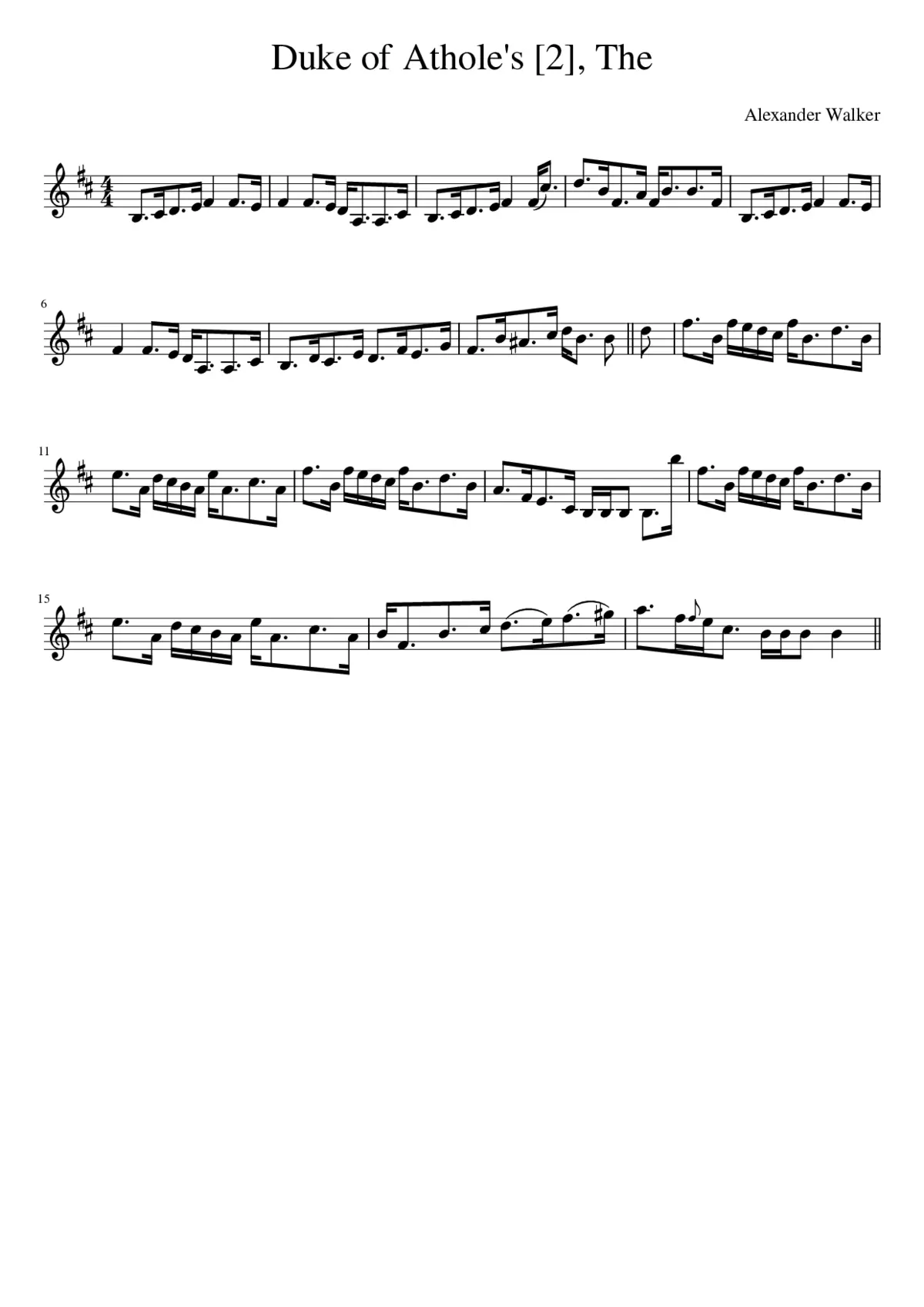 The Duke of Athole's - Page 1