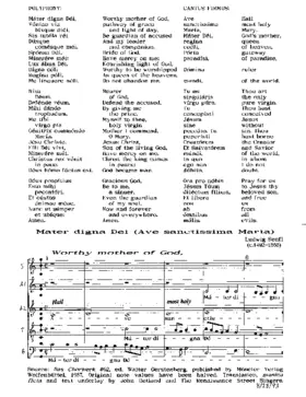 Mater digna Dei / Ave sanctissima Maria