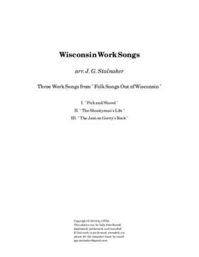 Wisconsin Work Songs