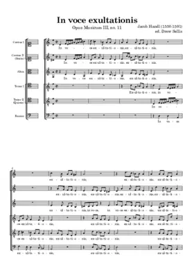 In voce exultationis