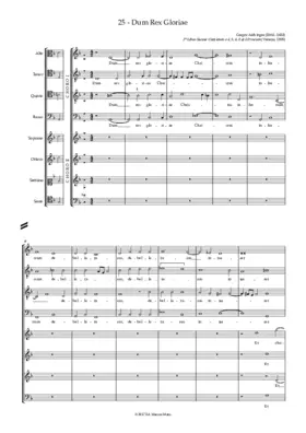 Dum Rex gloriae a 8