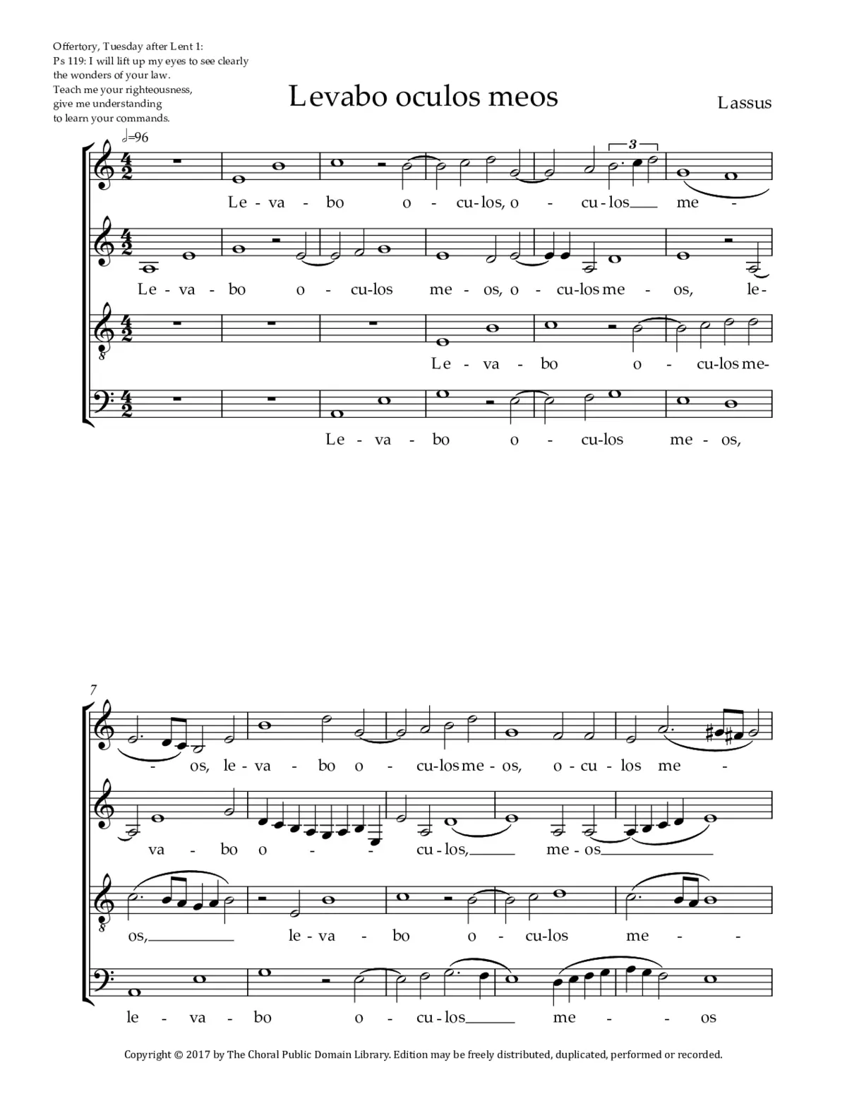 Levabo oculos meos - Page 1