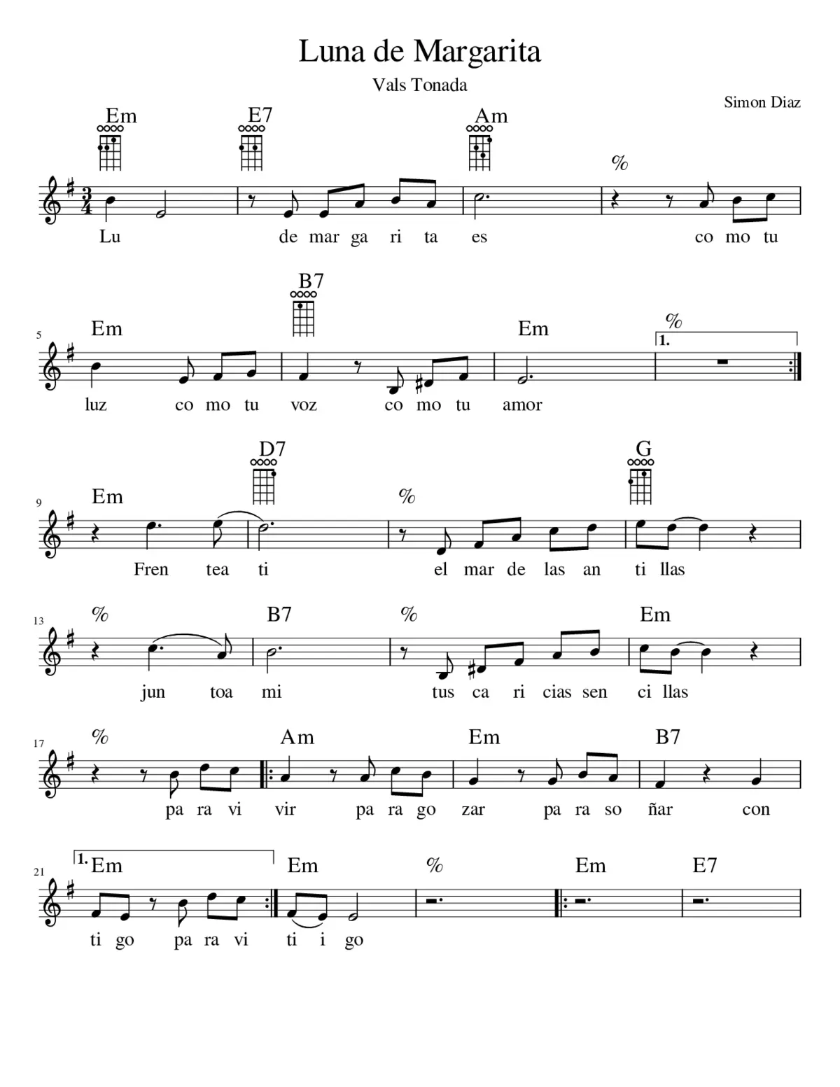 Luna de Margarita - Page 1