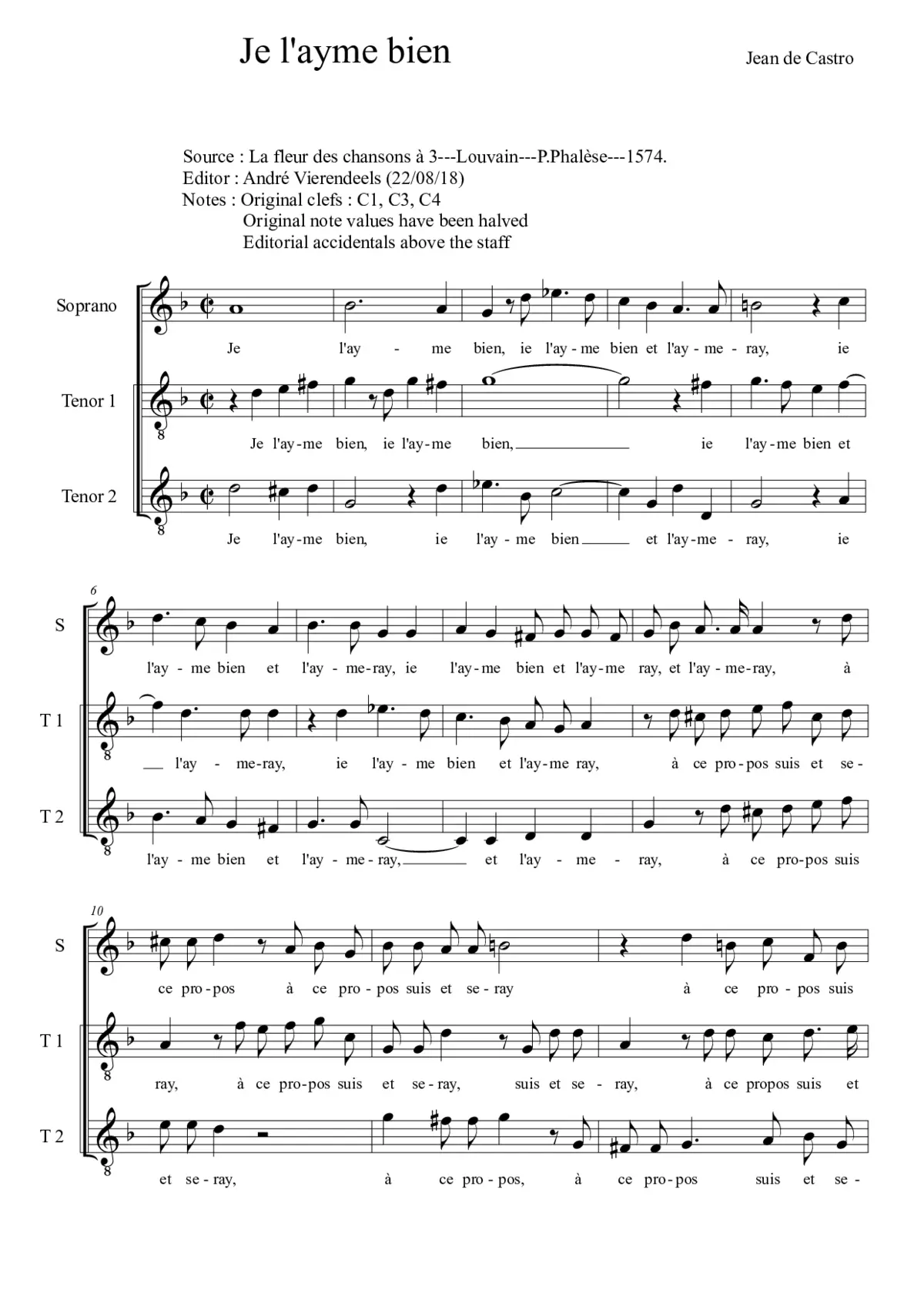 Je l'ayme bien - Page 1