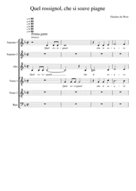 Quel rosignuol che sì soave piagne