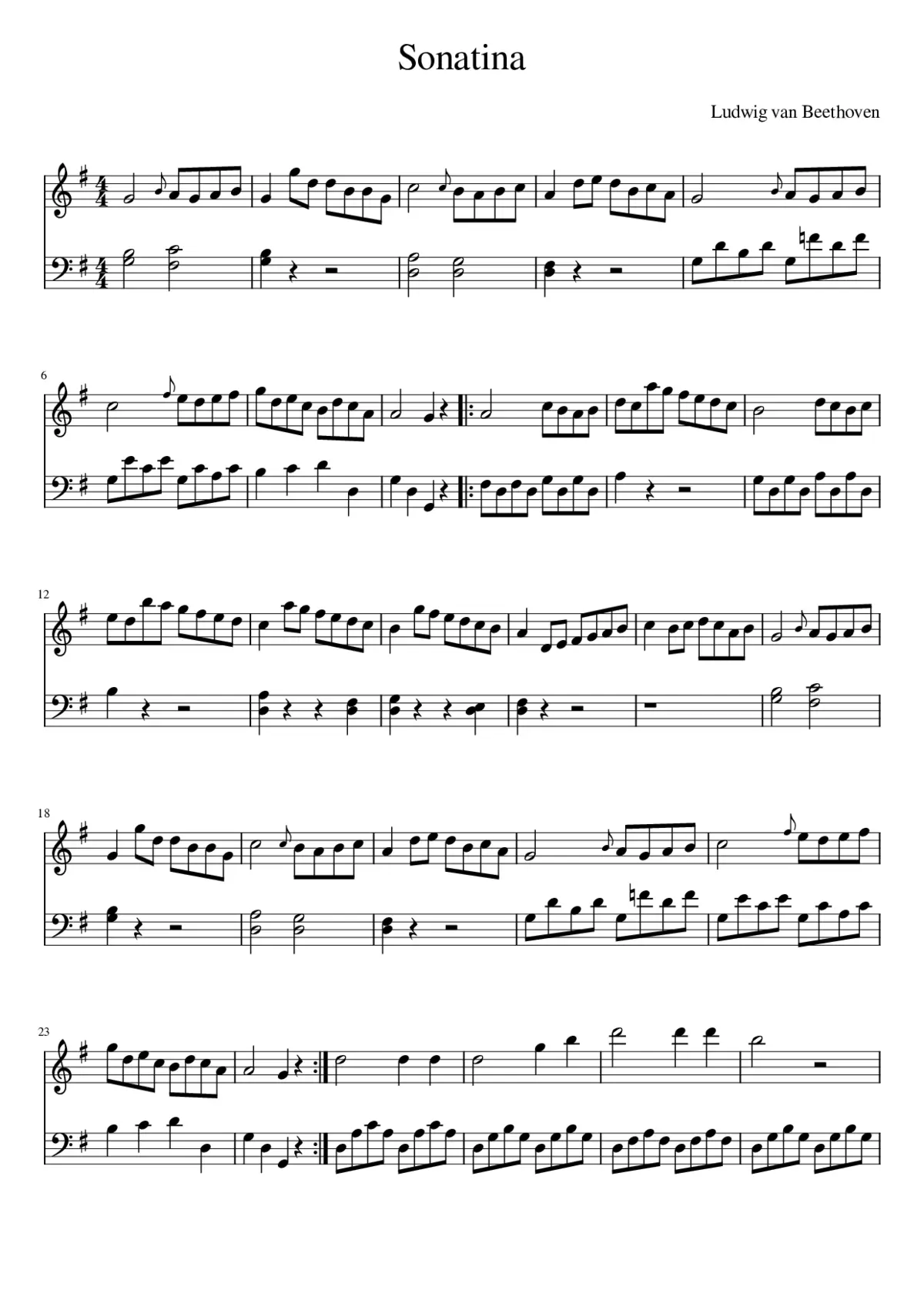 Sonatina - Page 1