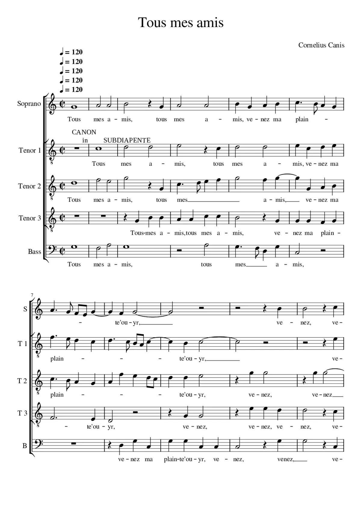 Tous mes amis - Page 1