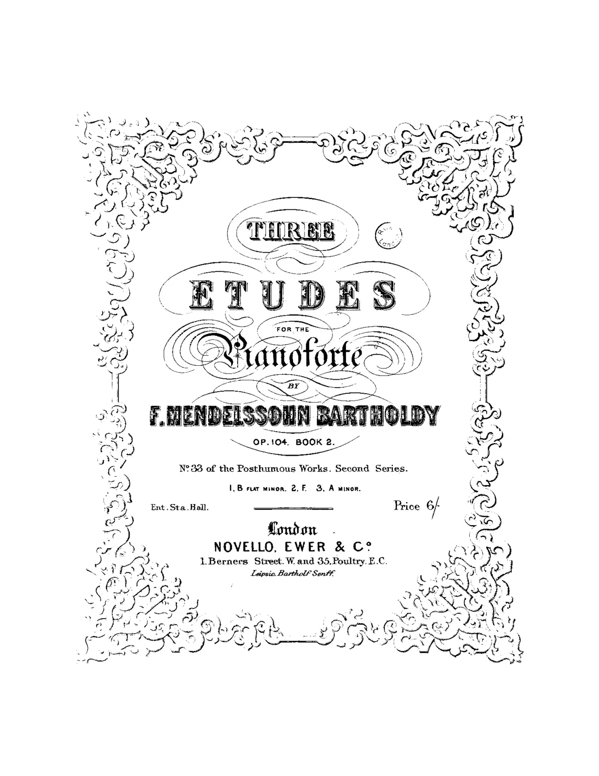 3 Etudes - Page 1