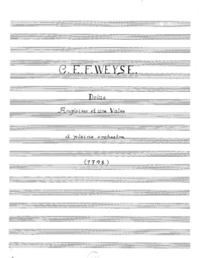 Douze Angloises et une Valse à pleine orchestre