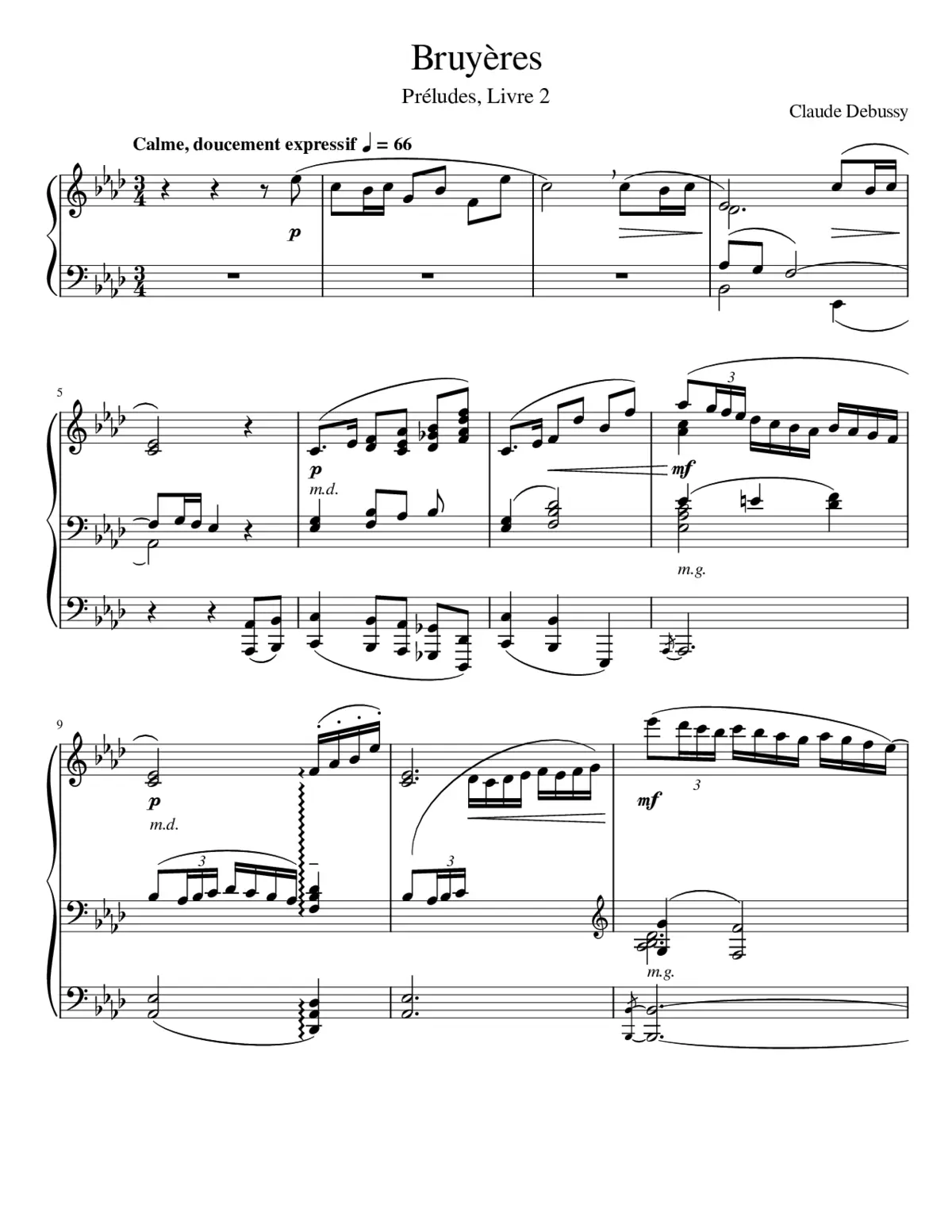 Préludes Livre 2 - Page 1