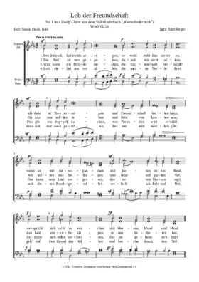 Lob der Freundschaft