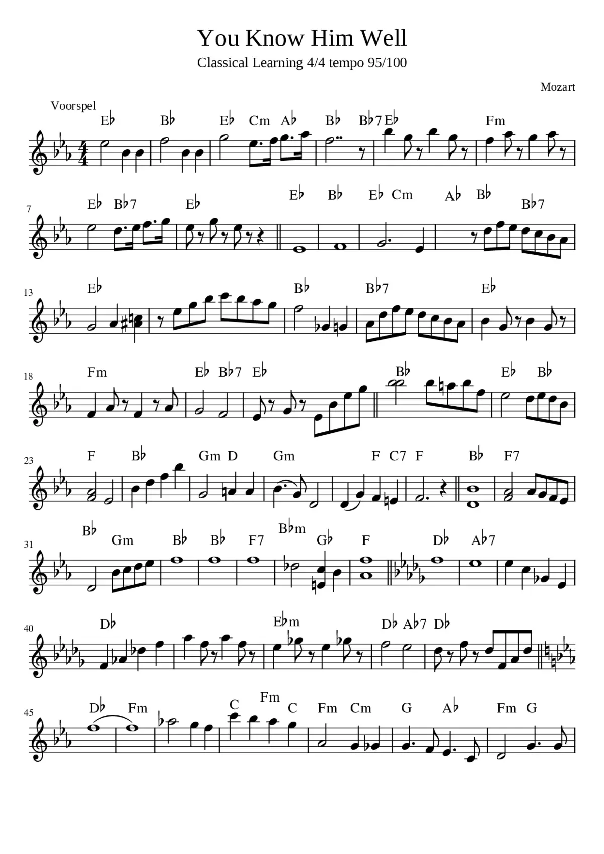 Handel Gavotte and Variations A Major - Page 1