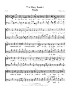 Venite (Short Service)