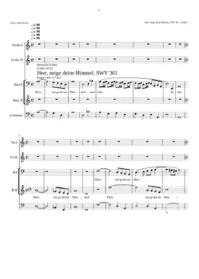 Herr neige deine Himmel und fahr herab SWV 361