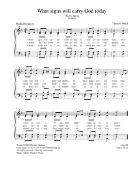 What signs will carry God (hymn)