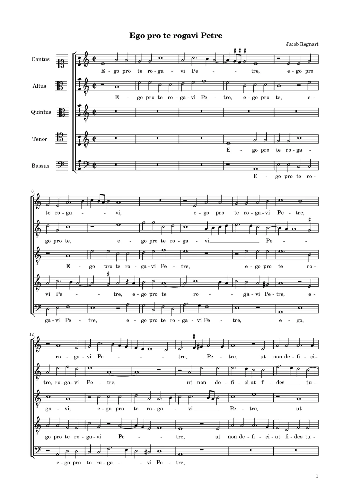 Ego pro te rogavi Petre - Page 1