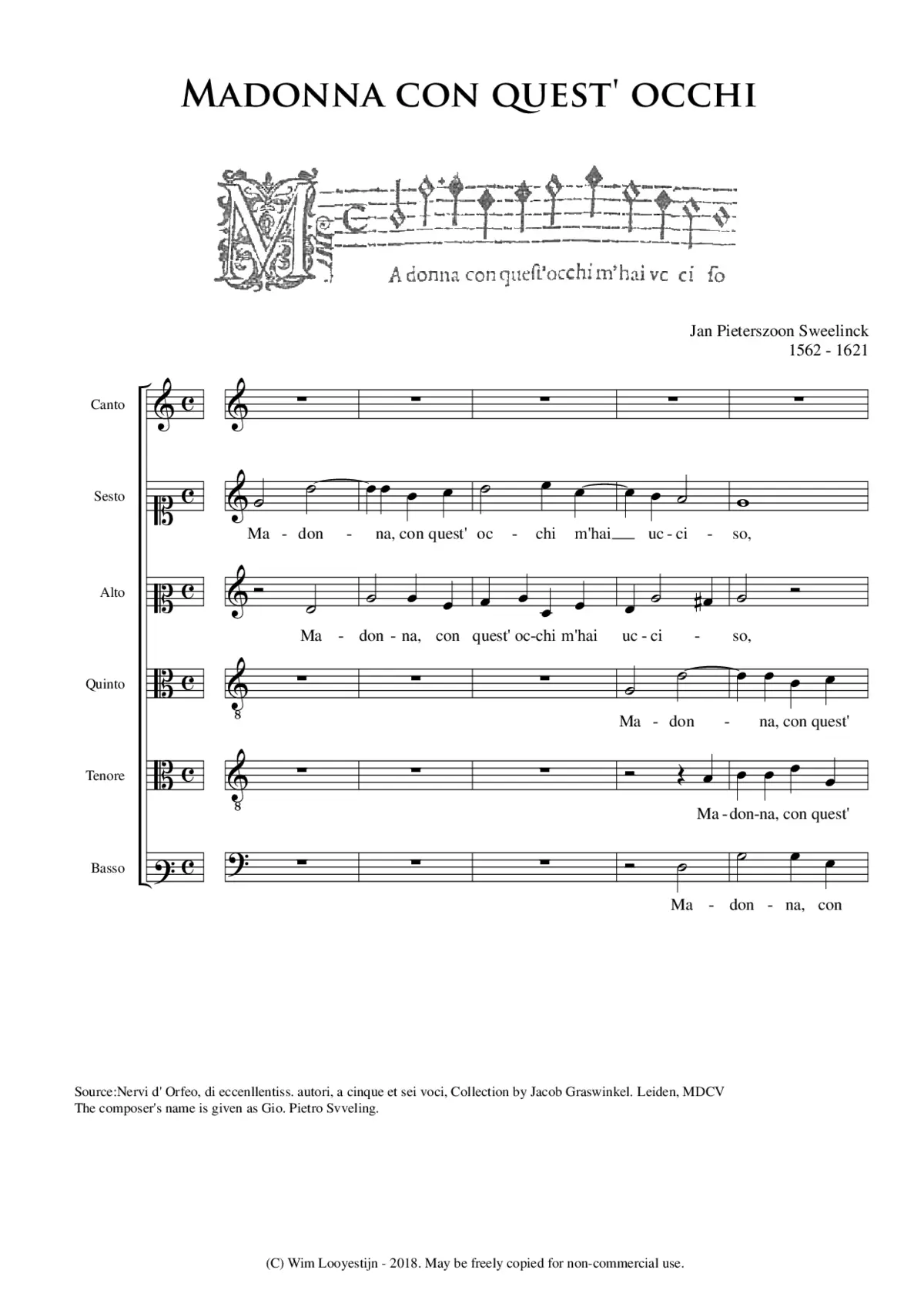 Madonna con quest' occhi - Page 1