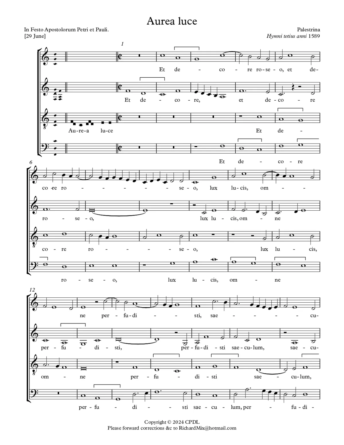 Aurea luce - Page 1
