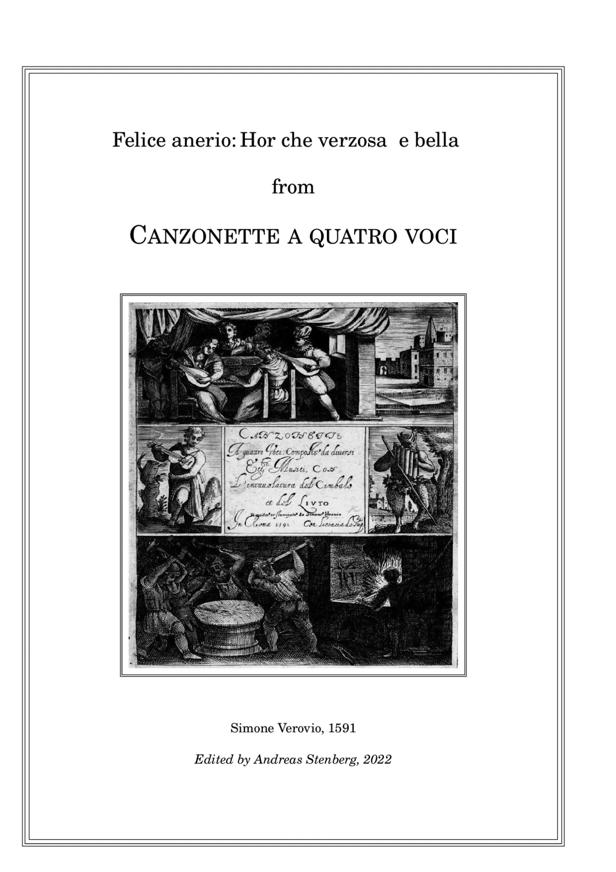 Hor che vezzosa e bella - Page 1