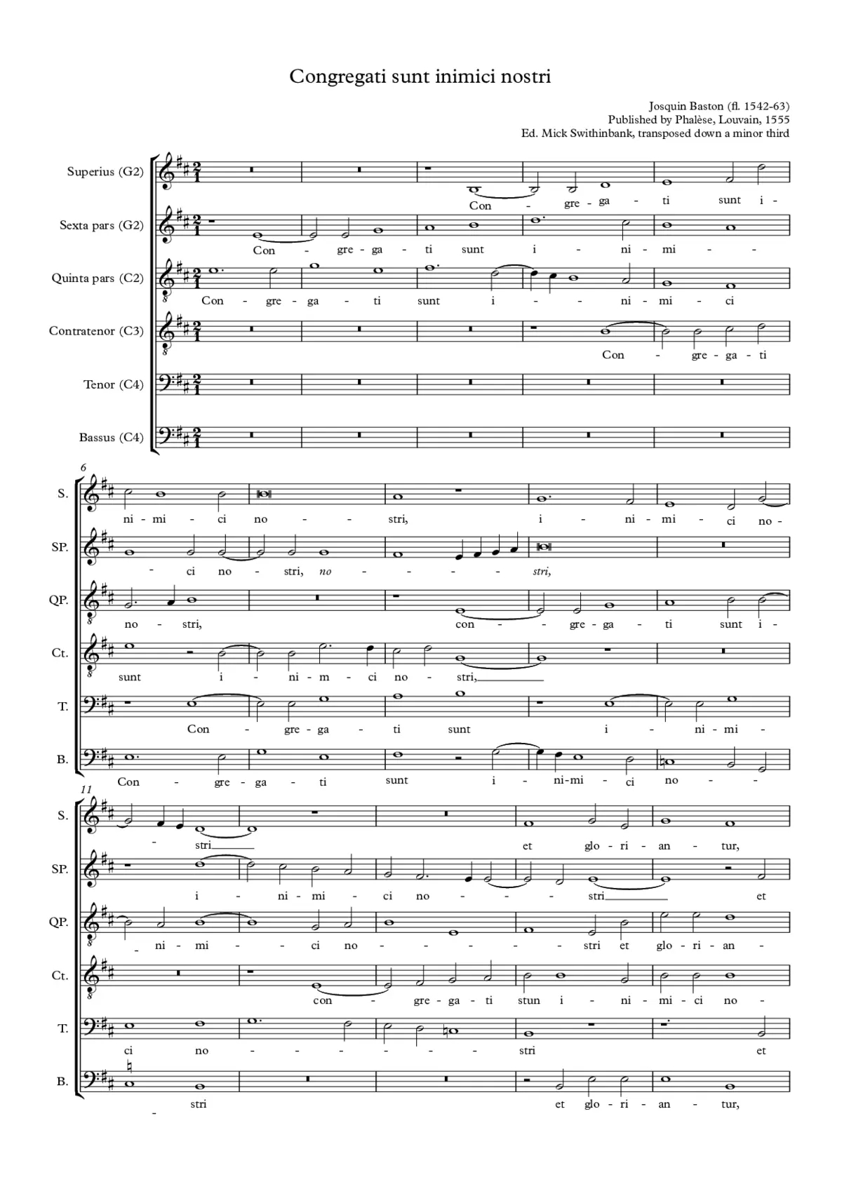 Congregati sunt inimici nostri - Page 1