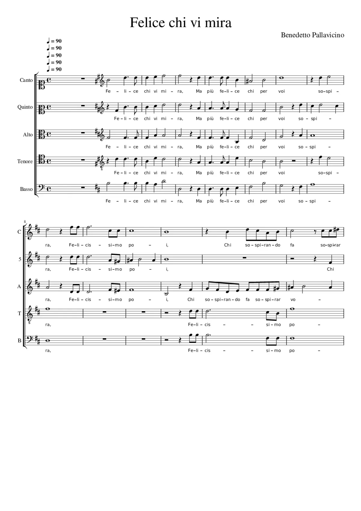 Felice chi vi mira - Page 1