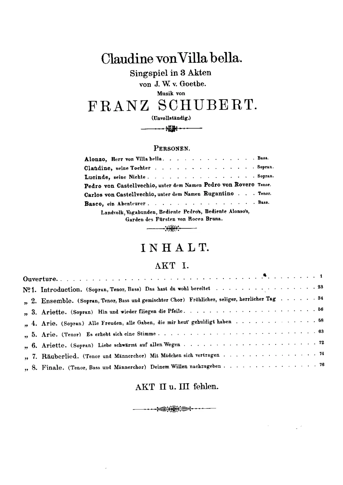 Claudine von Villa Bella - Page 1