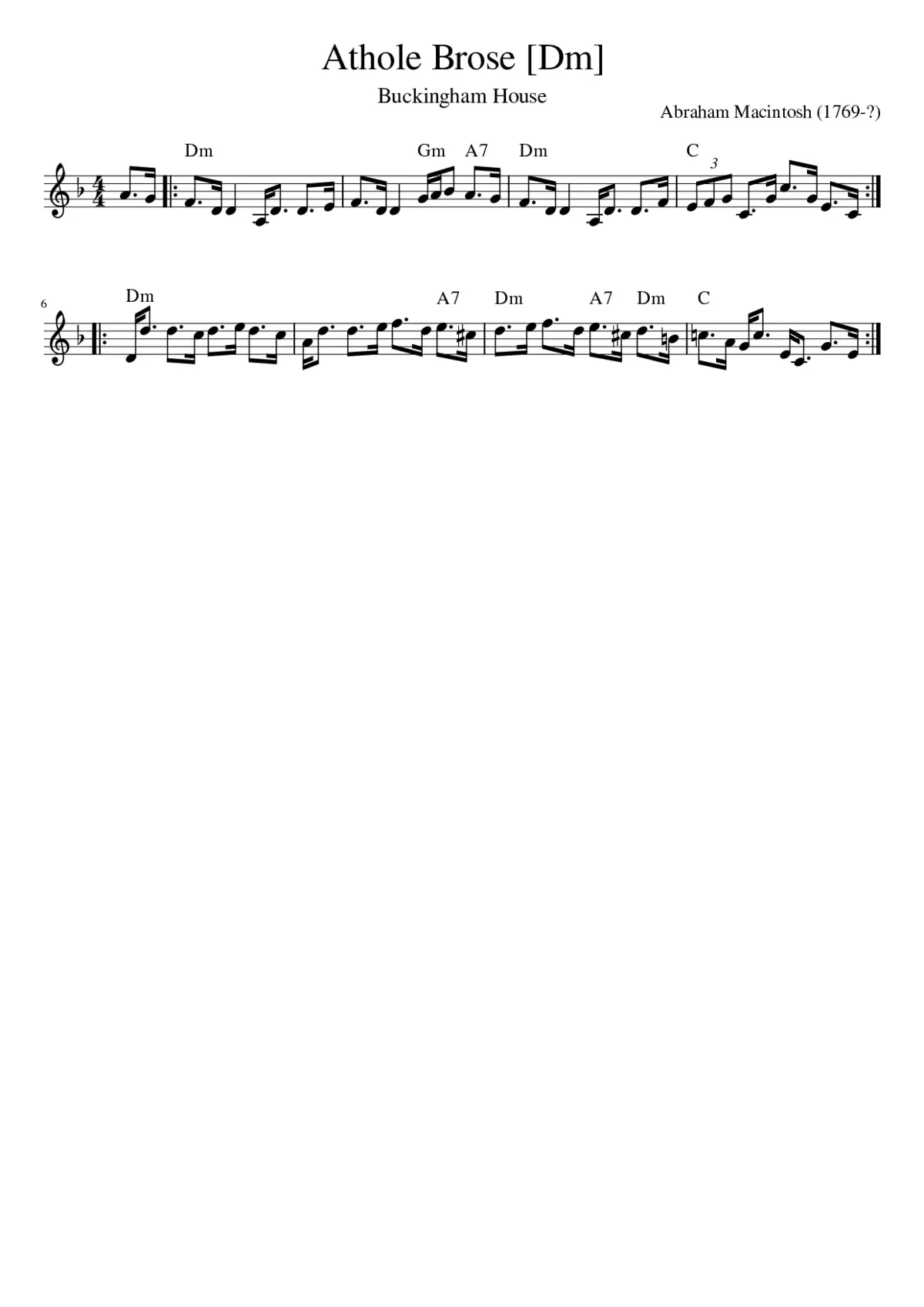 Athole Brose - Page 1