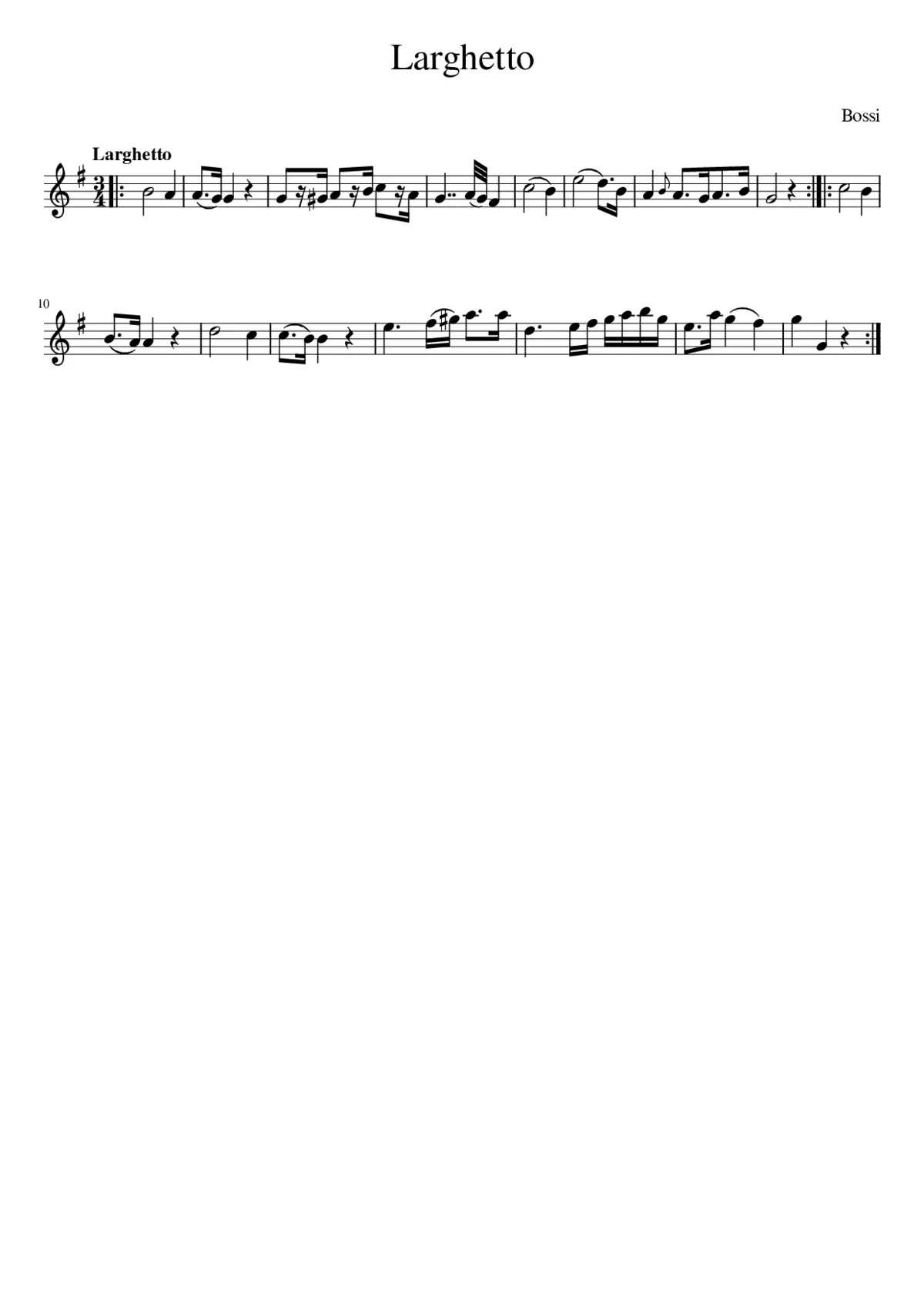 Larghetto - Page 1