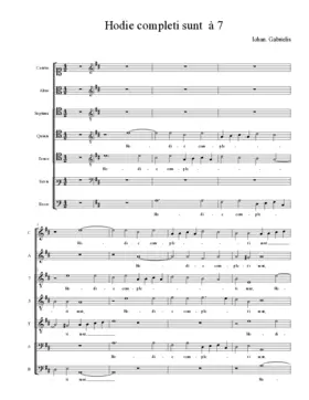 Hodie completi sunt à 7