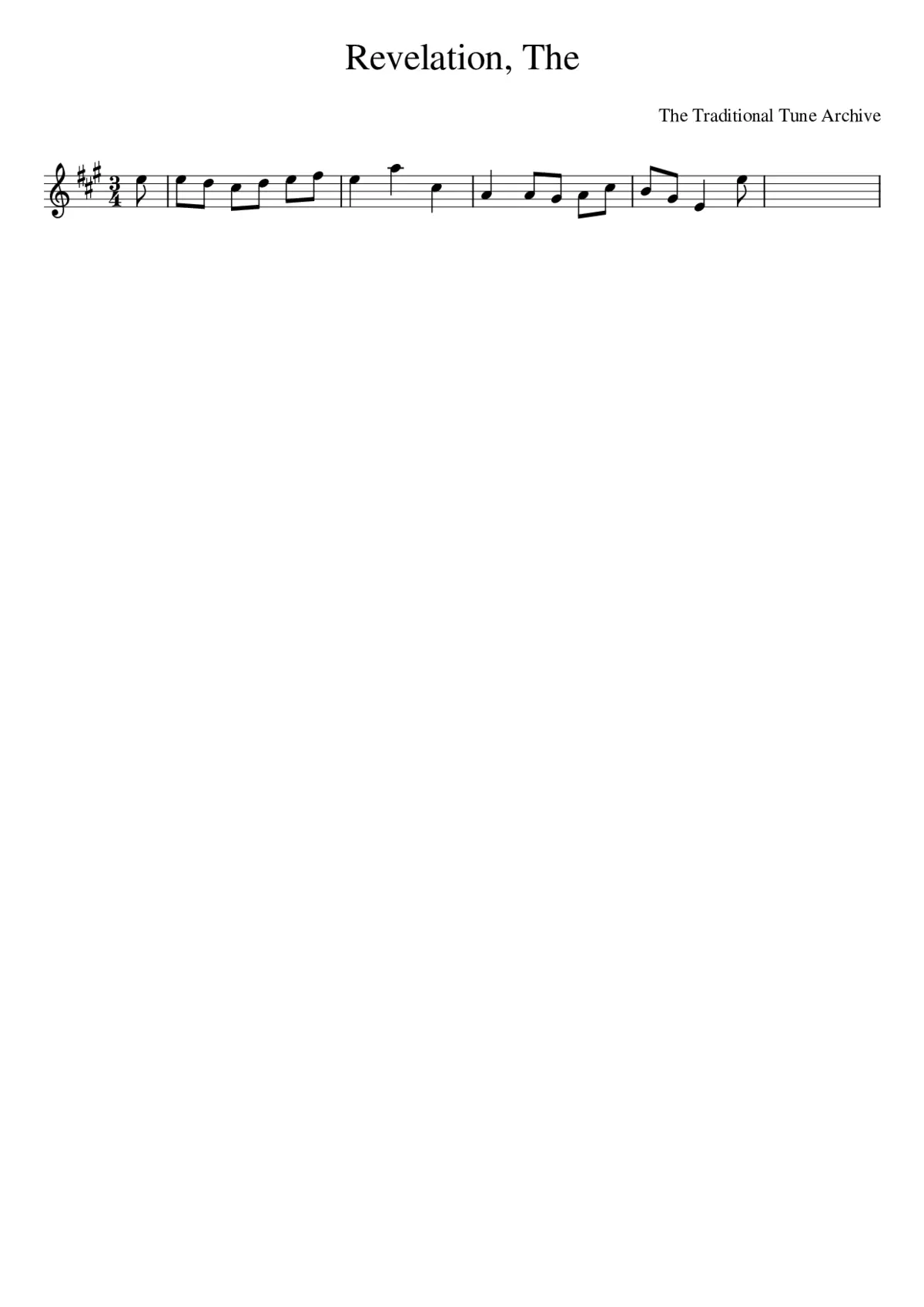 The Revelation - Page 1