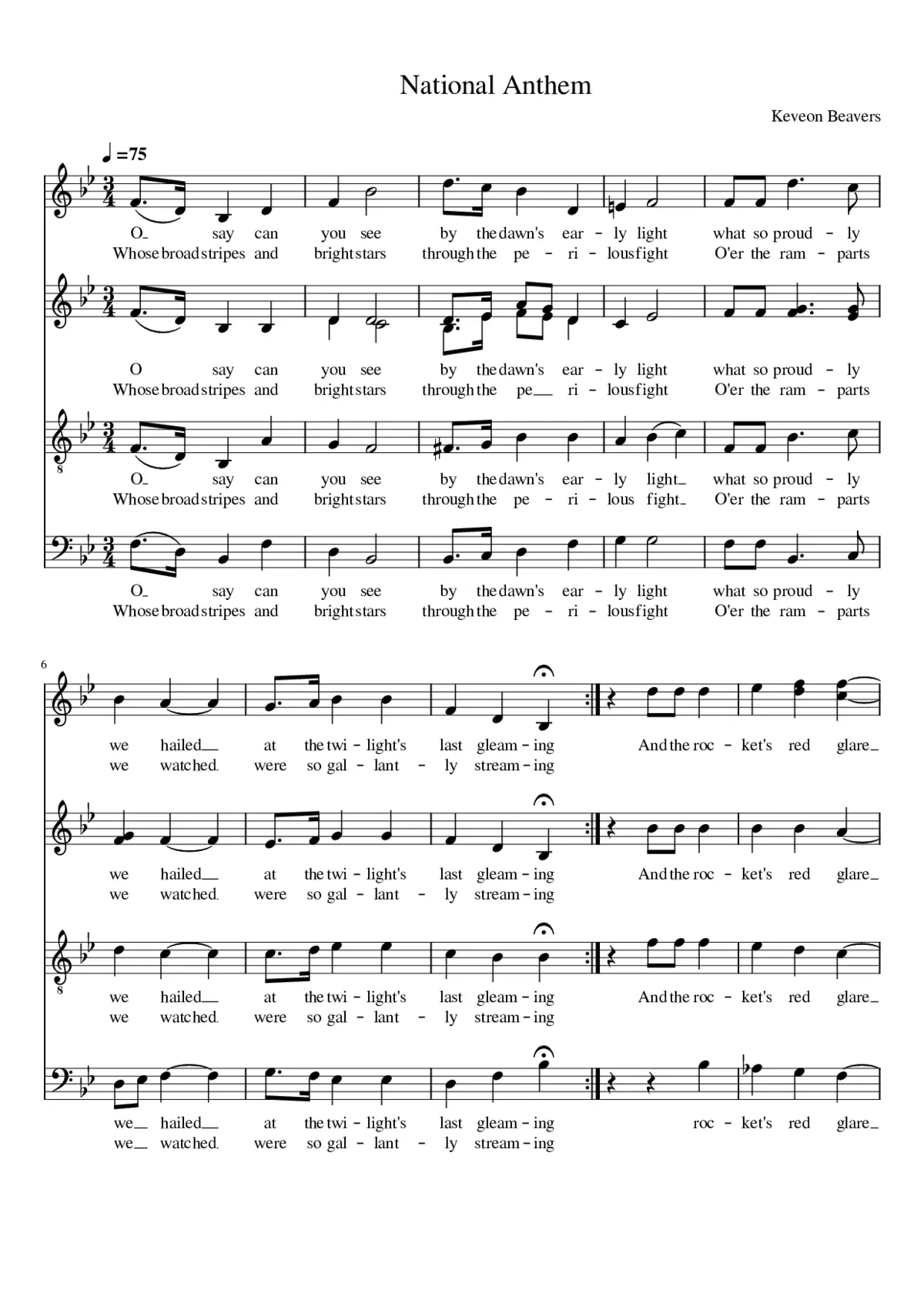 national anthem - Page 1