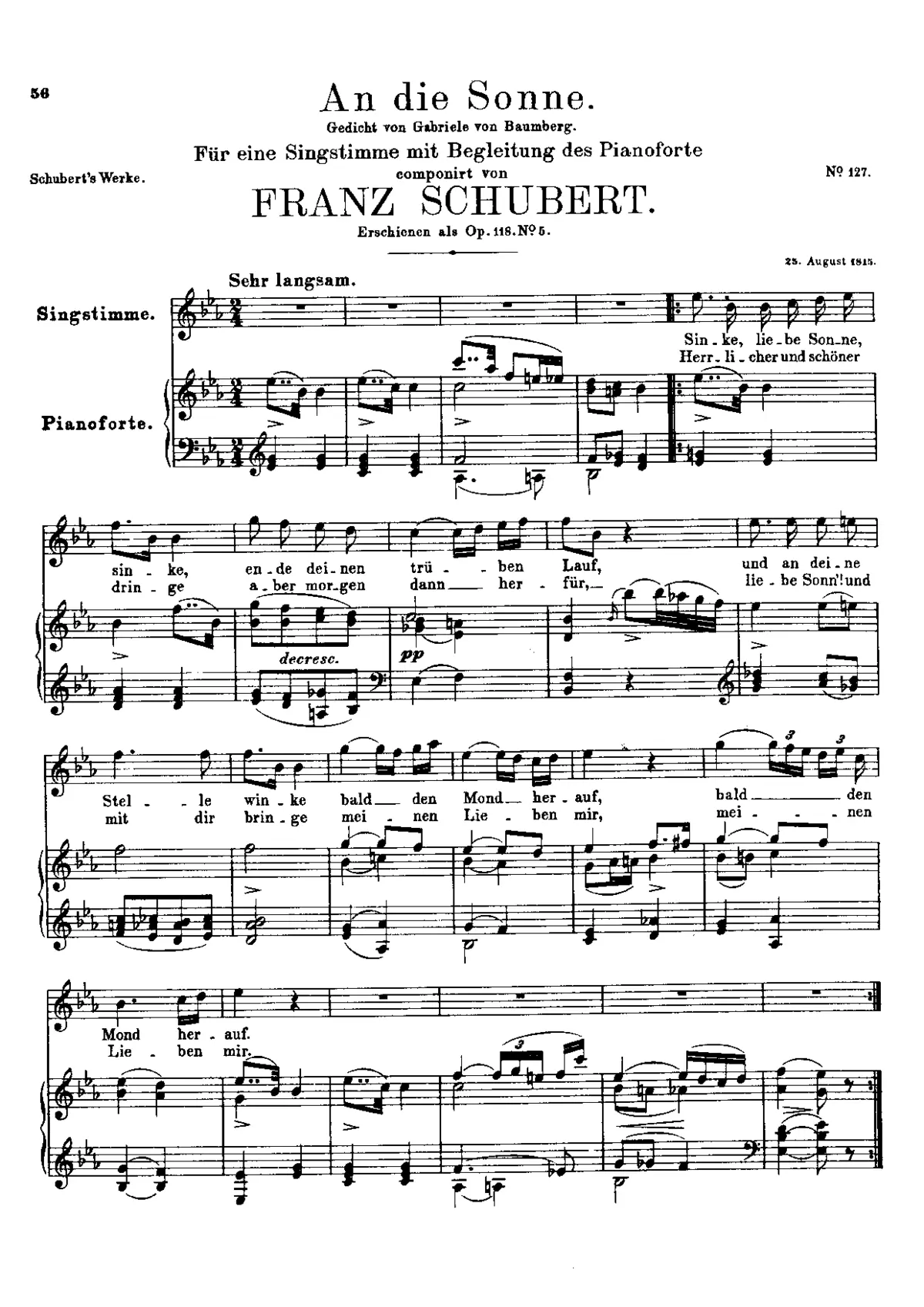 An die Sonne, D.270 - Page 1