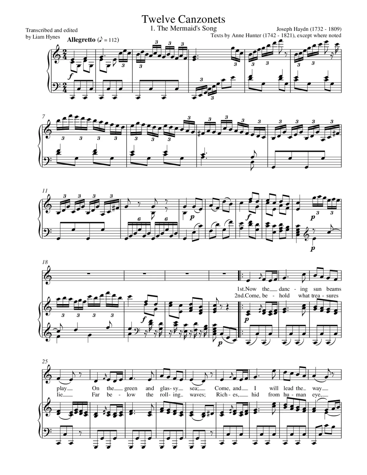 The Mermaid's Song - Page 1