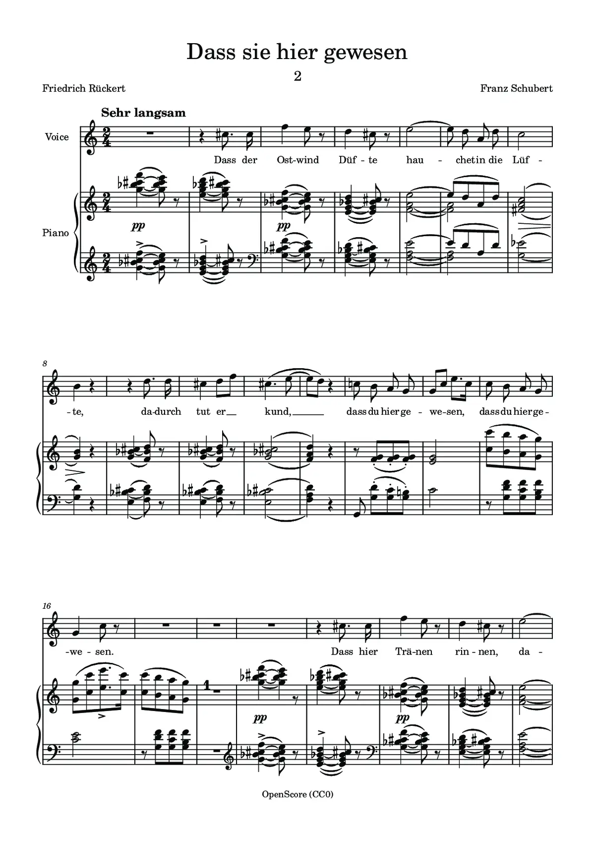 Dass sie hier gewesen - Page 1