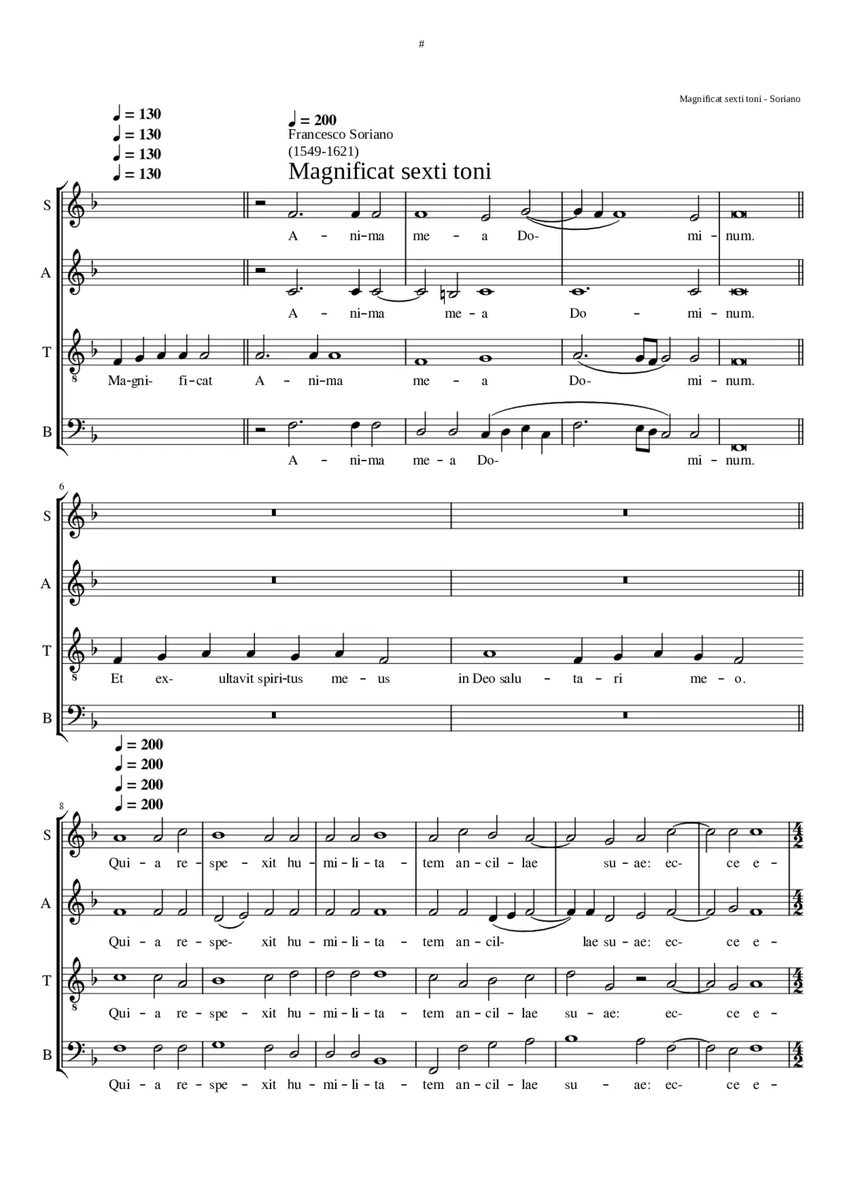 Magnificat sexti toni - Page 1