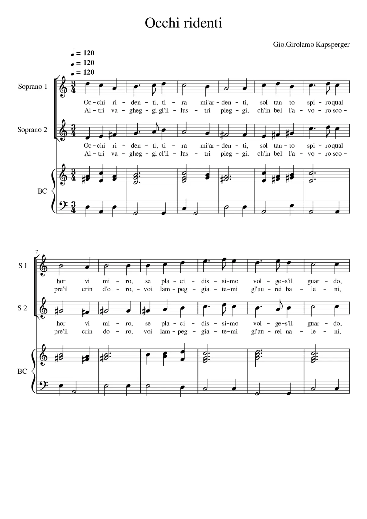 Occhi ridenti - Page 1