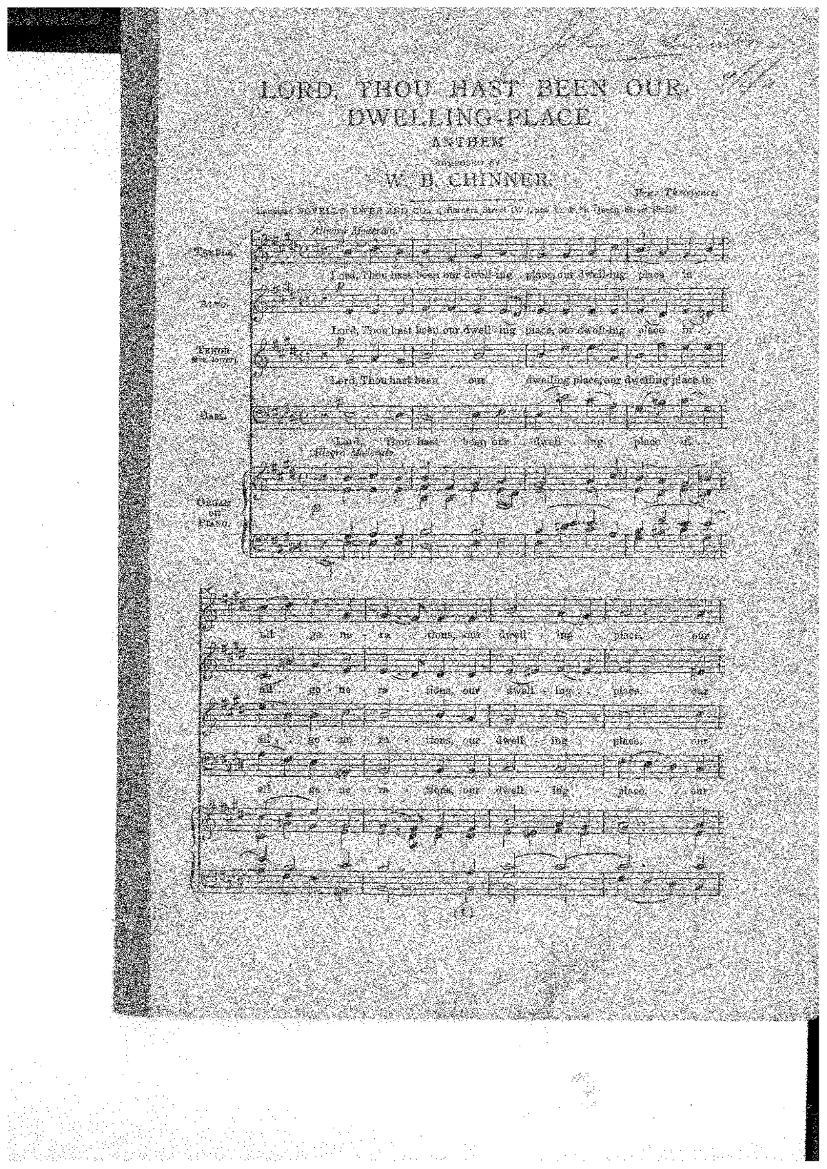 Lord, thou hast been our dwelling place - Page 1