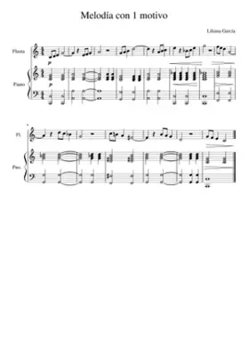 Melodía con 1 motivo