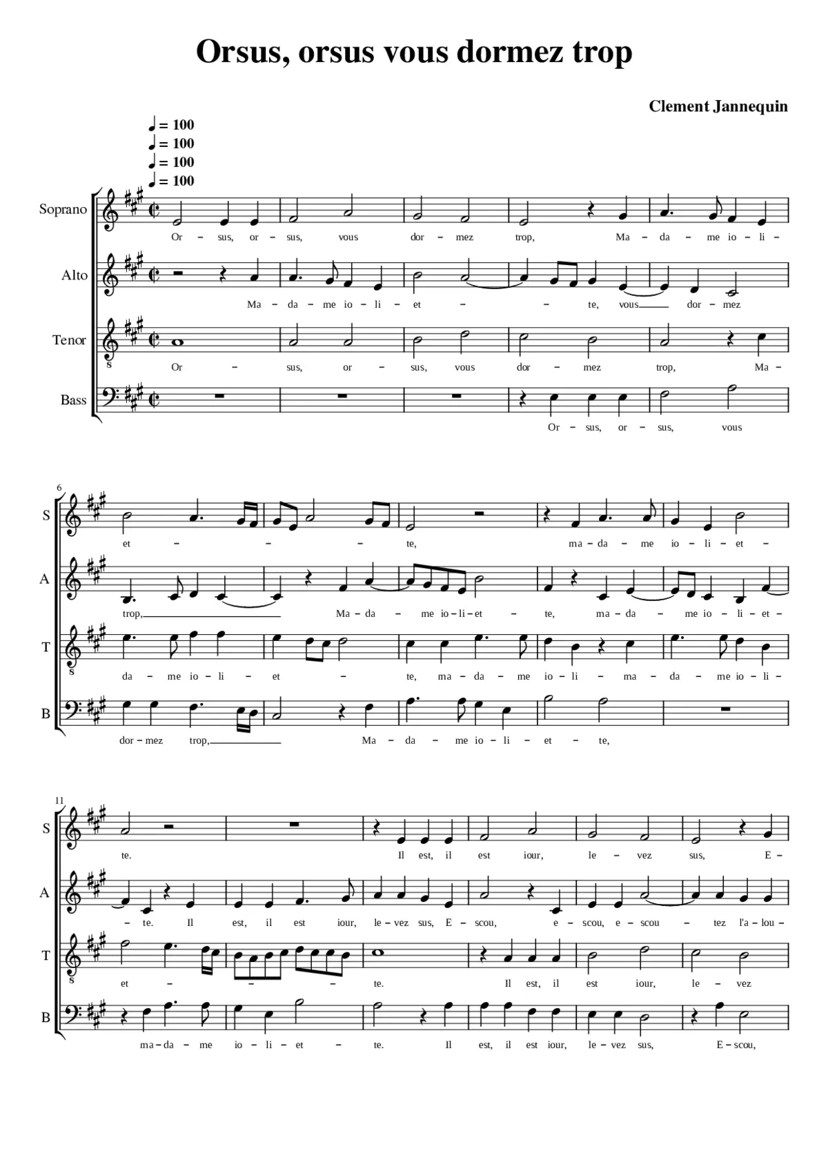 Le chant de l'alouette - Page 1